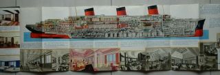 In English - Ss Normandie - French Line - Ocean Liner - Cutaway