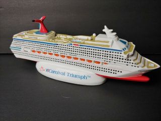 Carnival Cruise Ship Triumph Travel Souvenir Resin Display Model 9.  5 " Ships