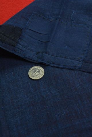XS62/40 Vintage Japanese Fabric Cotton Antique Boro Patch Indigo Blue 26.  4 