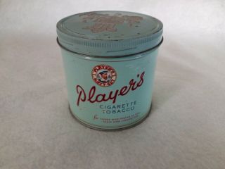 Vintage Player ' s Navy Cut Cigarette Round Tin Imperial Tobacco Co Canada 4