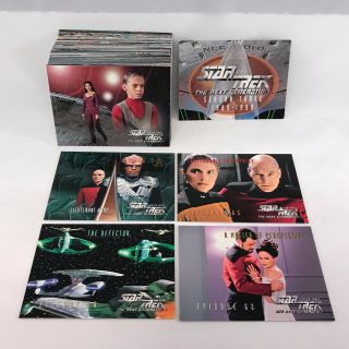 Star Trek The Next Generation Season 3 (1995) Complete Trading Card Set 205 - 312