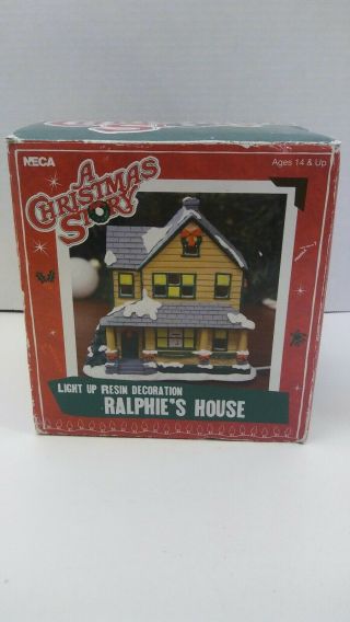 Neca • A Christmas Story • Ralphie’s House • Light - Up Resin Decoration