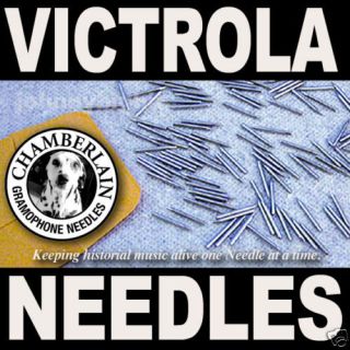 100 Victrola Medium Toned Needle Pack For Hand Crank Victrolas Gramophones