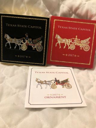 Texas State Capitol Ornament 2017 Horse Drawn Carriage