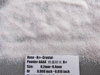 B Natural Ice Rose Quartz Crystal Gemstone Specimen Grinding Sand Powder Healing