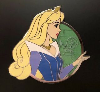 Disney Blue Dress Aurora Fantasy Profile Pin Sleeping Beauty Briar Rose Le50