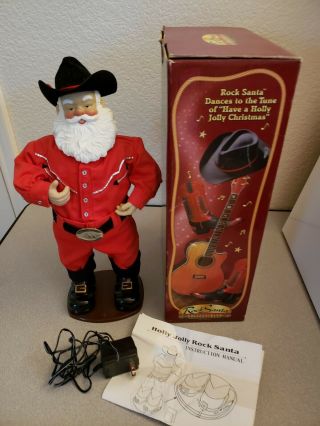 1999 Holly Jolly Rock Santa Country Cowboy Dancing Alan Jackson Edition 2 3
