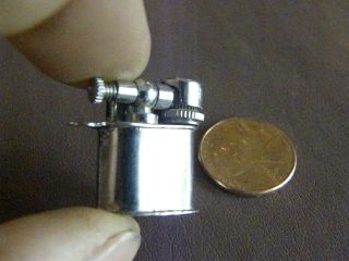 Vintage 1960s Silvertone Mini Lift Arm Key Chain Lighter Made In Japan