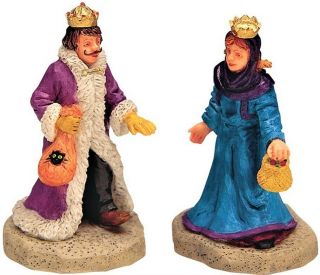 Rare Retired Lemax Spooky Town King & Queen 32665,  Halloween Figurine