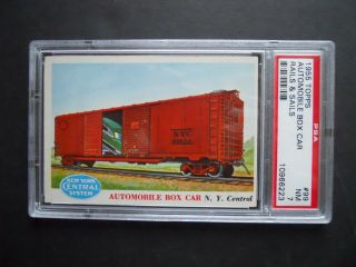 1955 Topps Rails & Sails,  Automobile Box Car,  Card 99,  Psa - 7