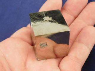 A Larger and 100 Natural PYRITE Crystal CUBE From Spain 141gr e 2