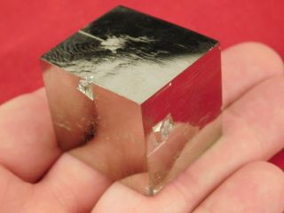 A Larger and 100 Natural PYRITE Crystal CUBE From Spain 141gr e 3