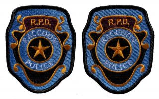 Resident Evil Raccoon Police R.  P.  D Patch (2pc 3.  5 Inch - Hook Fastener - R1)