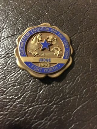 1950 Southwestern Exposition And Fat Stock Show Fort Worth Pin