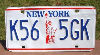 York Statue Of Liberty License Plate (3,  Plates) K565gk