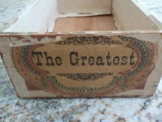 VINTAGE The Greatest WOOD CIGAR BOX 3