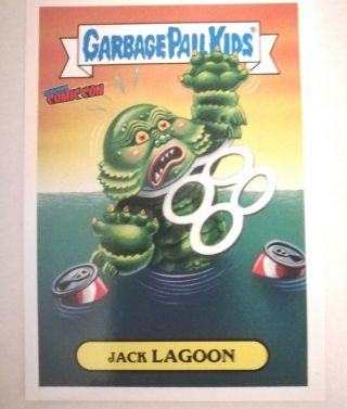 Topps Garage Pail Kids Card Jack Lagoon