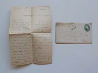 Antique Letter 1890 Emporia Florida St.  Marys Elk County Pennsylvania Cover Vtg