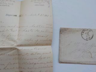 Antique Letter 1890 Emporia Florida St.  Marys Elk County Pennsylvania Cover VTG 2