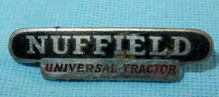 Fine Vintage Nuffield Universal Tractor Enamel Pin Badge By Thomas Fattorini