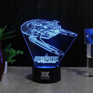 Star Wars Star Trek 3d Lamp Acrylic Led Night Light Usb,  Battery Base Xmas Gifts