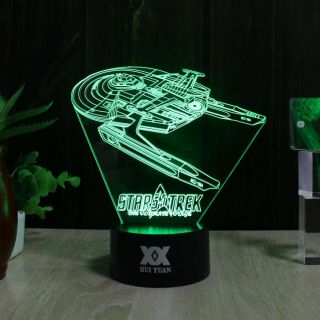 Star Wars Star Trek 3D Lamp Acrylic LED Night Light USB,  Battery Base Xmas Gifts 5