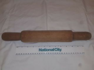 1881 Vintage Wooden Rolling Pin.  Solid Wood.  1800 