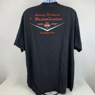 Harley Davidson Men’s T - Shirt Size 3XL Westminster California USA Motorcycle 3