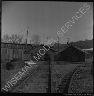 David W.  Braun Negative I - 11 - 8 Sierra Railroad Turntable & Enginehouse
