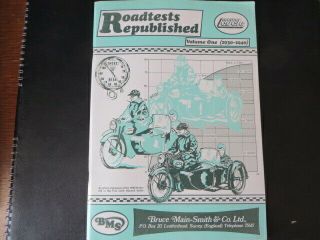 Roadtests Republished,  Volume 1 (1930 - 40) From Bruce Main Smith