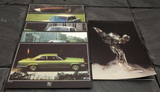 Rare 1978 Rolls Royce Sales Brochure W/spec Sheets Bentley T2 Corniche,