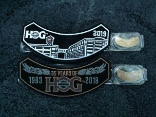 Hog Harley Owners Group 2018 - 2019 Membership Patch & Pin