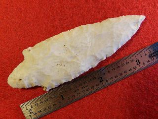 U Authentic Native American Artifact Arrowheads Knife Point Agate Basin
