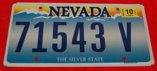 Nevada Trailer License Plate 71543 V Expired