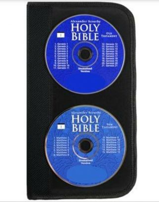 The Holy Bible King James Version Cd Audio Binder By Alexander Scourby