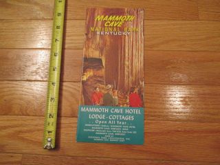 Mammoth Cave National Park Kentucky Brochure Map Travel Ephemera