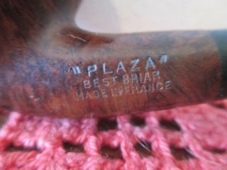 Plaza Best Briar Smoking Pipe Made in France 4