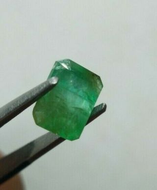 Affable And Attractive 2.  55 Ct Emerald Stone From Afghanistan