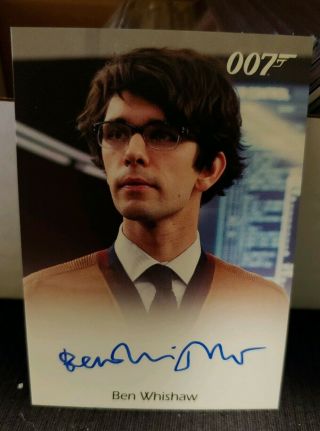 2015 Rittenhouse James Bond Archives Ben Whishaw As Q On Card Auto Skyfall
