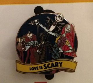 Love Is An Adventure Mystery Disney Pin Love Is Scary Jack Sally Le 250 Chaser