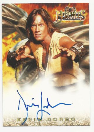 Hercules Legendary Journeys Autograph Card Kevin Sorbo As Hercules Ha1 Auto