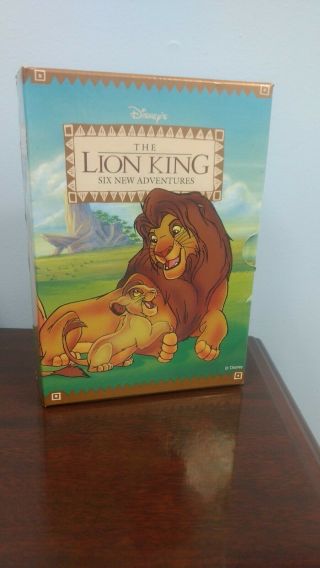 The Lion King Six Adventures Walt Disney Grolier Books Set 1994 Rare.