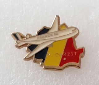 France 92 Rumania Bucharest Lapel Pin Badge