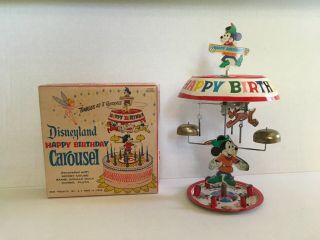 Vintage Disneyland - Happy Birthday Carousel - Cake Topper (c) Walt Disney Productions