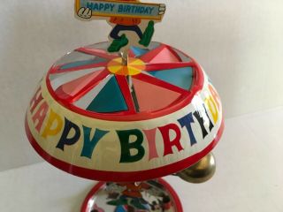 Vintage DISNEYLAND - Happy Birthday Carousel - Cake Topper (c) Walt Disney Productions 7