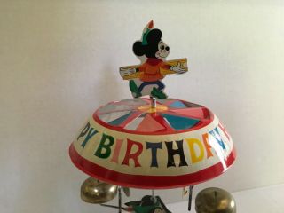 Vintage DISNEYLAND - Happy Birthday Carousel - Cake Topper (c) Walt Disney Productions 8