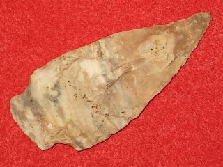 Authentic Native American Artifact Arrowhead 3 - 1/4 " Missouri Etley Point B17