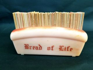 Vintage 1950 BREAD OF LIFE Bible Verses Scripture Cards Cross Publishing Cards 2