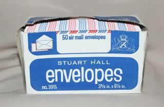 Stuart Hall Air Mail Envelopes 3 5/8” x 6 ½” No.  3915 23 of 50 Remain USA 2