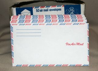 Stuart Hall Air Mail Envelopes 3 5/8” x 6 ½” No.  3915 23 of 50 Remain USA 5